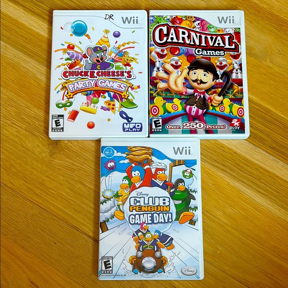 3 Wii Video Games